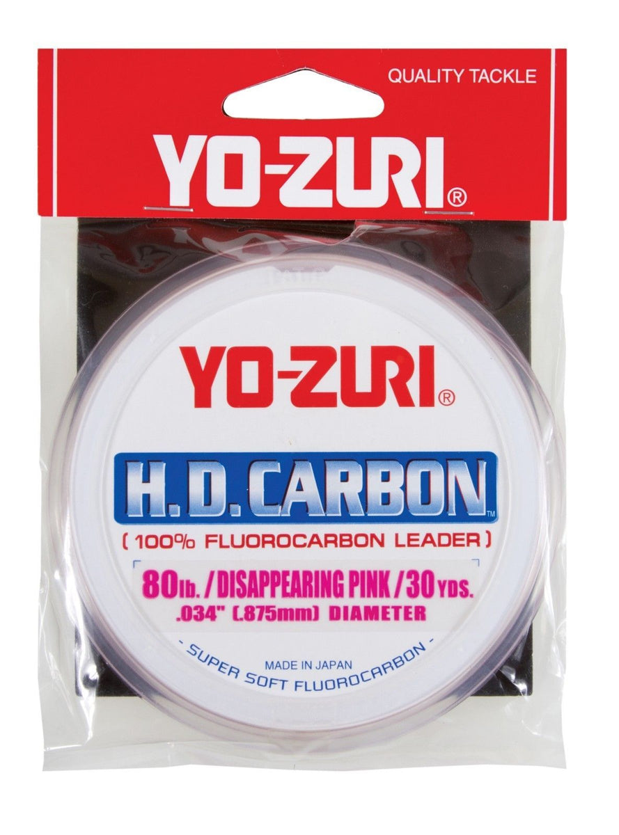Yo-Zuri HD Carbon Disappearing Pink 30 Yards Fluorocarbon Leader — Discount  Tackle