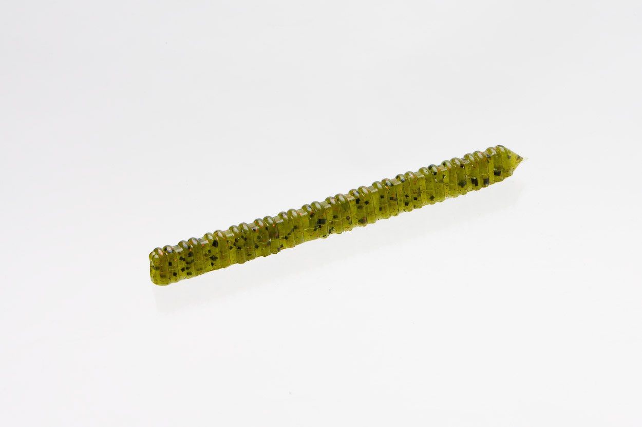 Zoom Centipede 4 inch Finesse Worm 20 pack Green Pumpkin — Discount Tackle