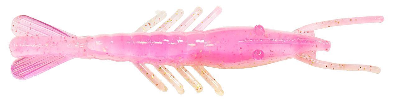 Got-Cha Gps-clct Lifelike Softplastic Shrimp 1/4 oz 3 Pack Clear Chart Tail, Multicolor