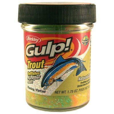 Berkley Gulp! Trout Dough Natural Garlic Scent 1.75 oz. Jar Bass Fishing  Lure — Discount Tackle