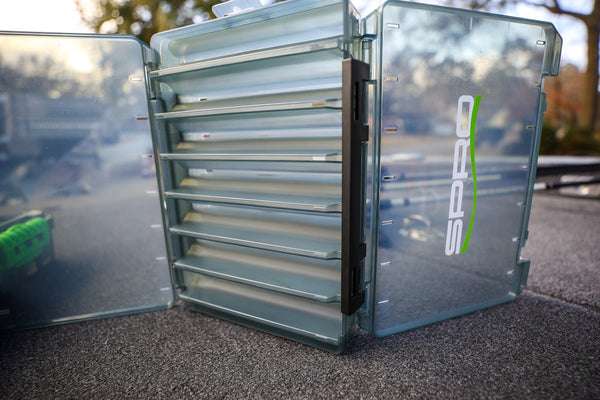 deck box for fishing pole SPRO Box 3500 Reversible Black/Green