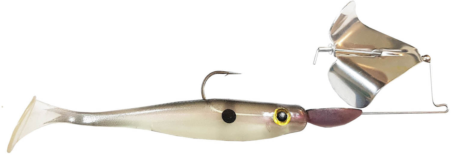 Big Bite Baits Suicide Shad Buzzbait Silver Blade/ Pearly Shad 1/4oz