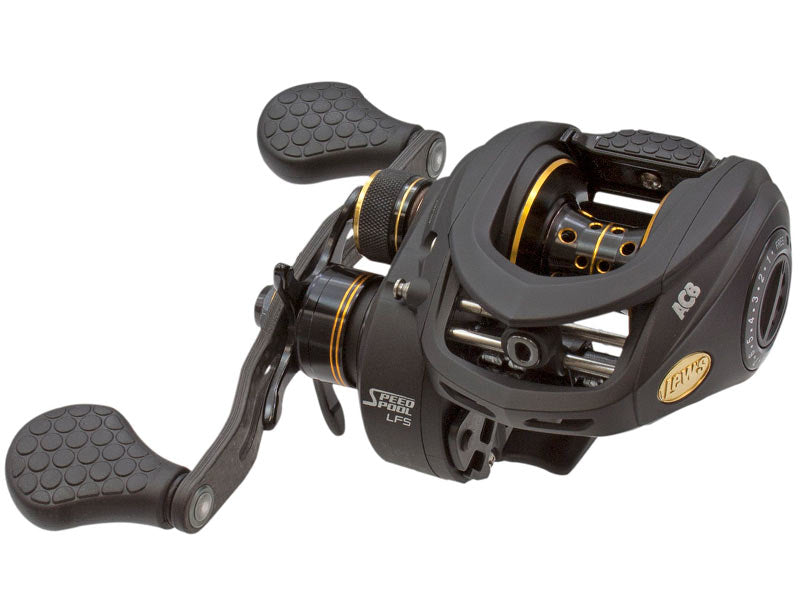 Lew's Tournament MP Speed Spool Baitcast Fishing Reel, Right-Hand Retrieve,  8.3:1 Gear Ratio, One-Piece Aluminum Body with Graphite Side plate,  Black/Red 